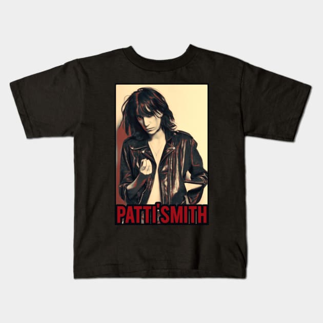 Style patti smith Kids T-Shirt by SIRAJAGUGUK